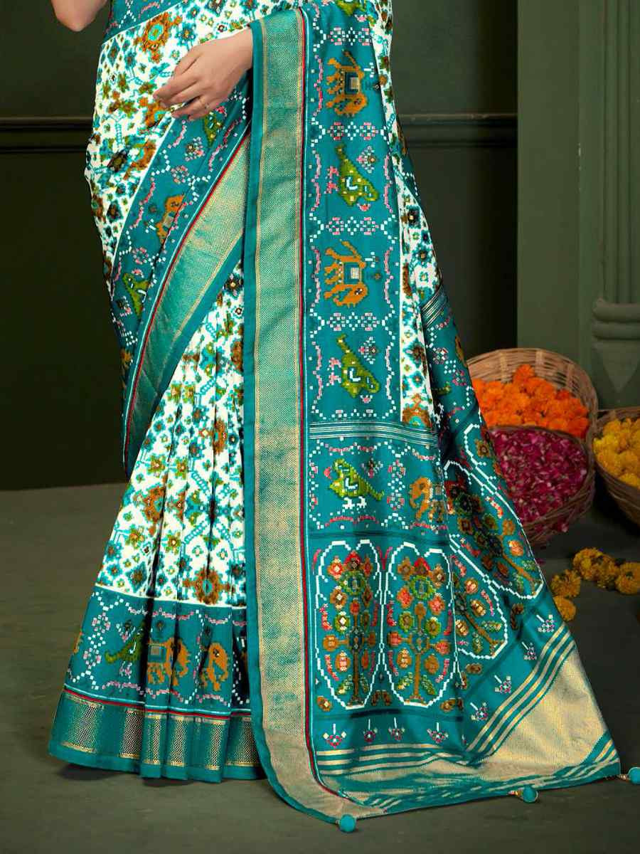 Multi Silk Handwoven Festival Wedding Fancy Heavy Border Saree