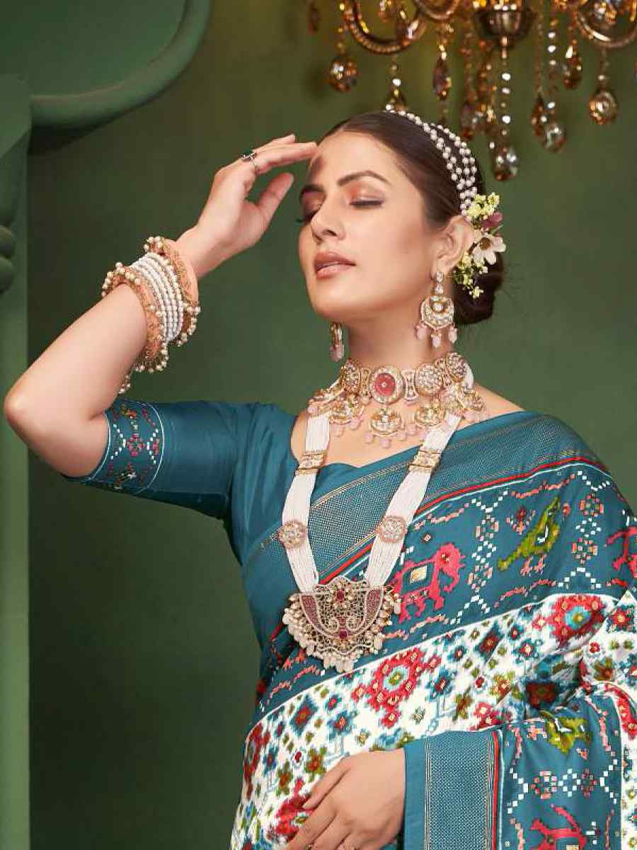 Multi Silk Handwoven Festival Wedding Fancy Heavy Border Saree