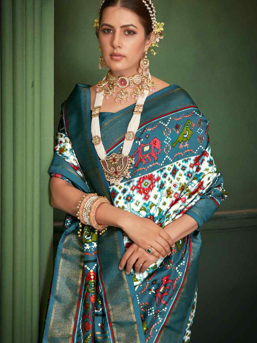 Multi Silk Handwoven Festival Wedding Fancy Heavy Border Saree