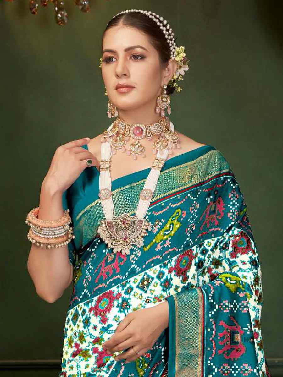 Multi Silk Handwoven Festival Wedding Fancy Heavy Border Saree