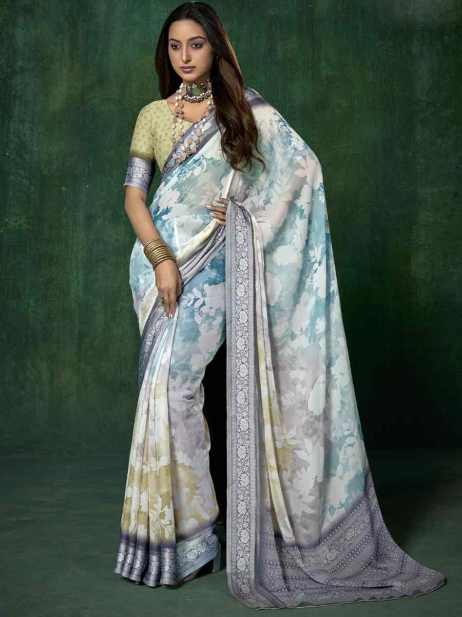 Multi Silk Handwoven Festival Wedding Fancy Heavy Border Saree
