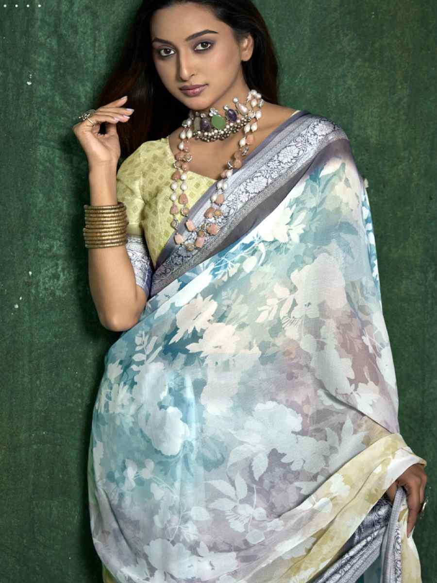 Multi Silk Handwoven Festival Wedding Fancy Heavy Border Saree