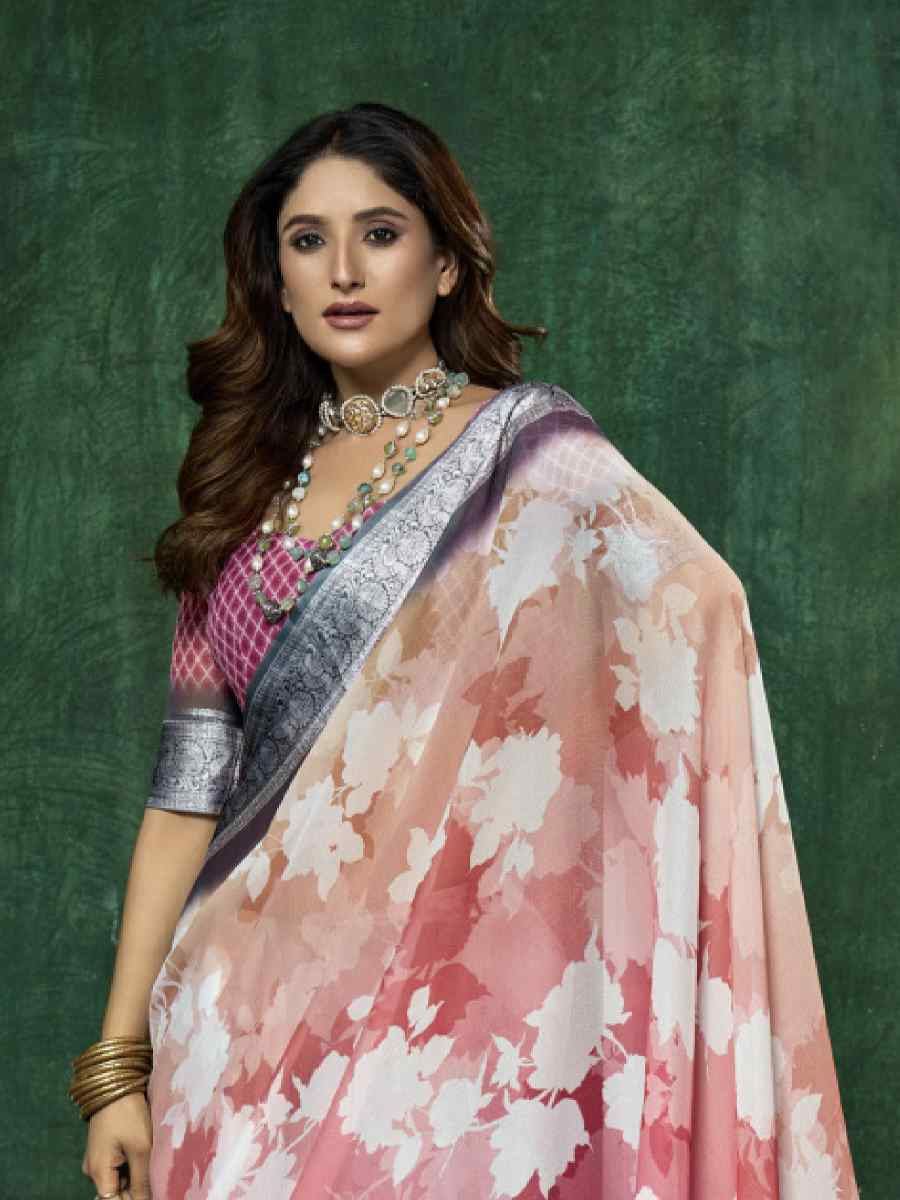 Multi Silk Handwoven Festival Wedding Fancy Heavy Border Saree