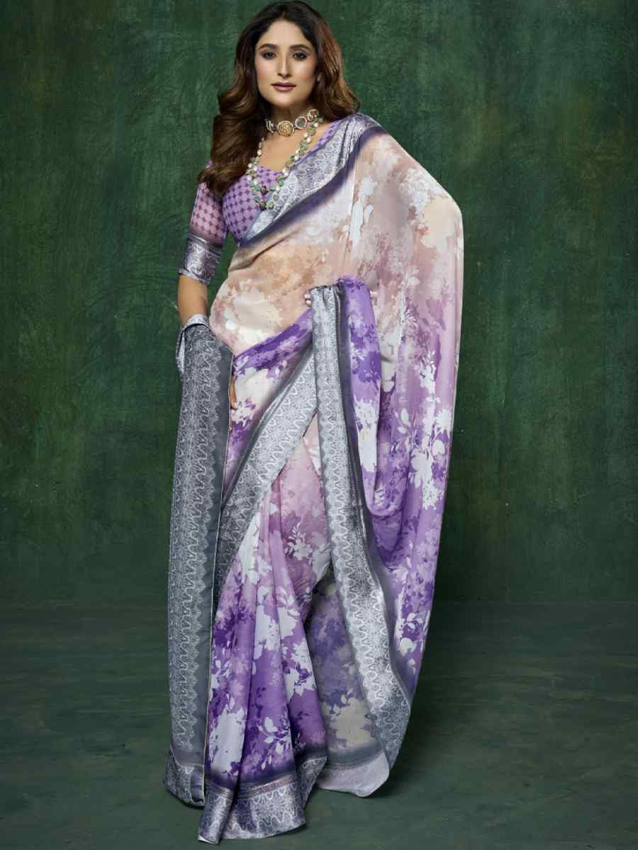 Multi Silk Handwoven Festival Wedding Fancy Heavy Border Saree