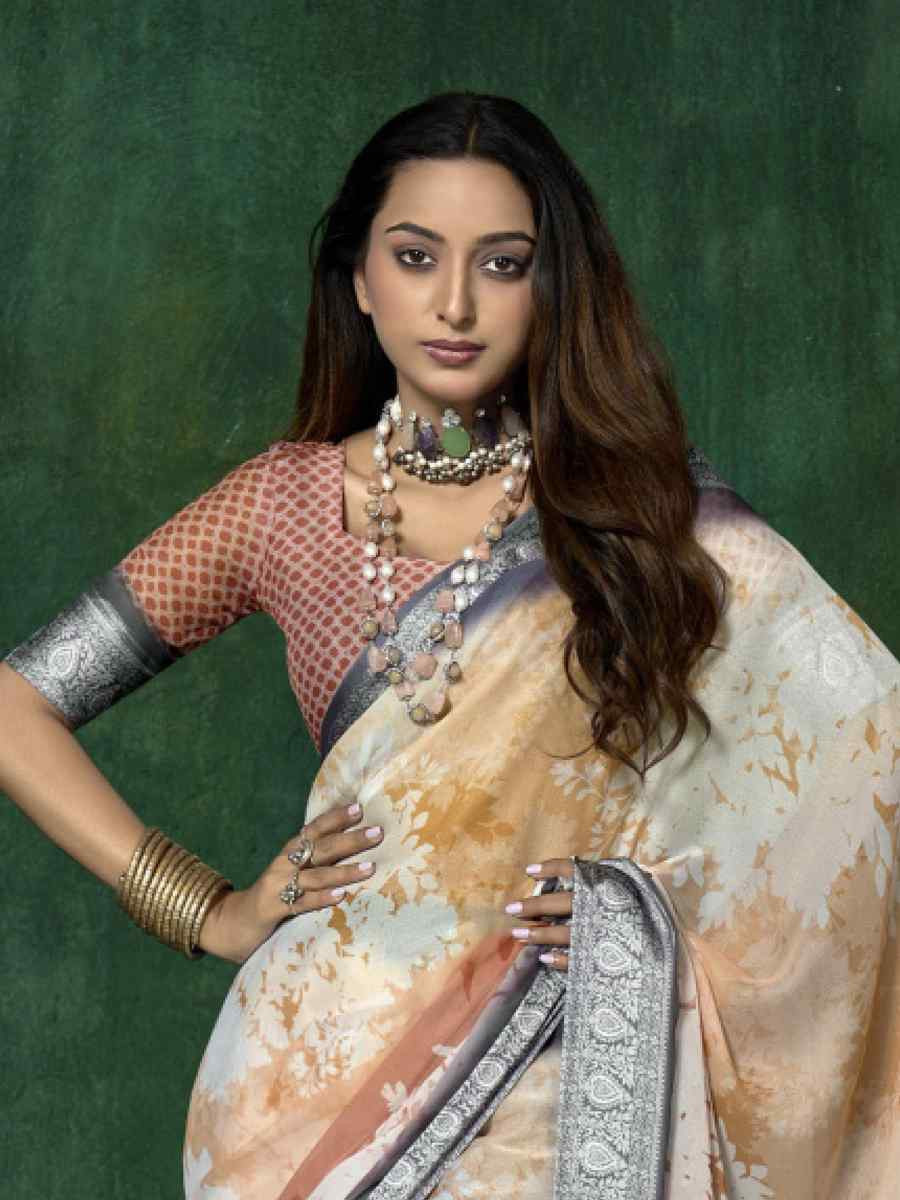 Multi Silk Handwoven Festival Wedding Fancy Heavy Border Saree