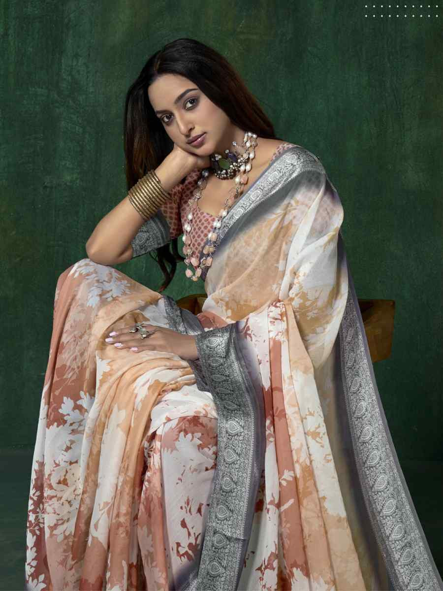 Multi Silk Handwoven Festival Wedding Fancy Heavy Border Saree