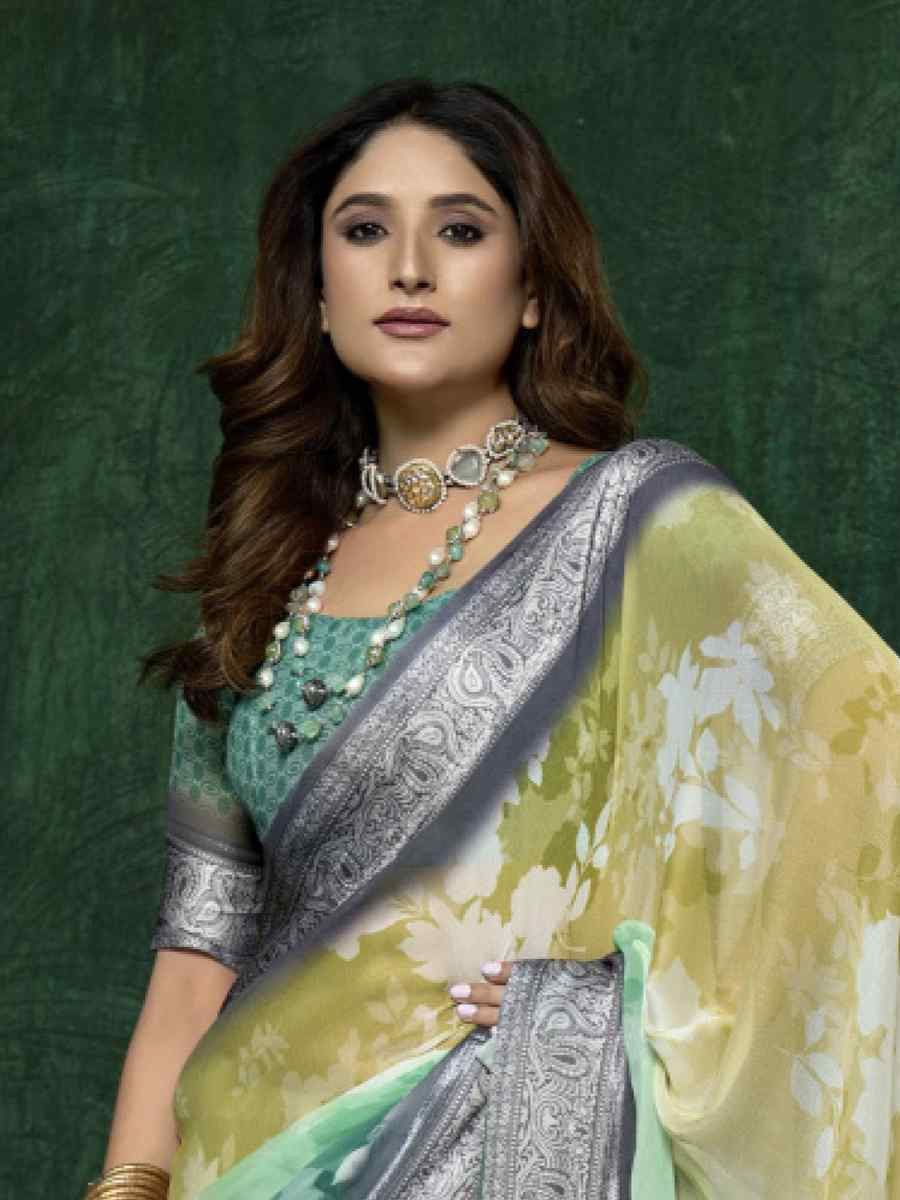 Multi Silk Handwoven Festival Wedding Fancy Heavy Border Saree