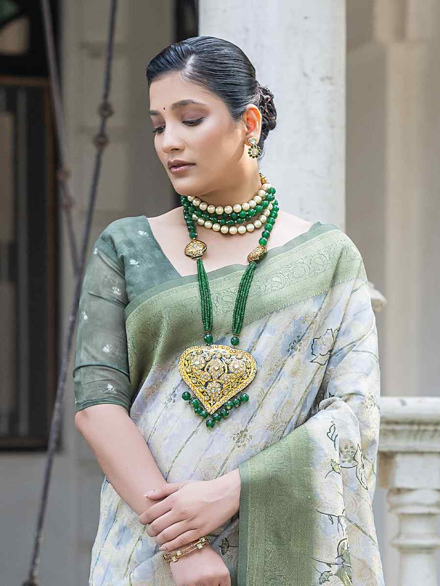 Multi Silk Handwoven Festival Wedding Fancy Heavy Border Saree