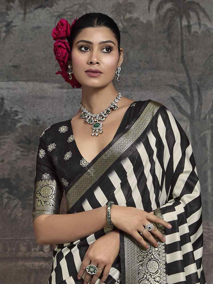 Multi Silk Handwoven Festival Wedding Fancy Heavy Border Saree