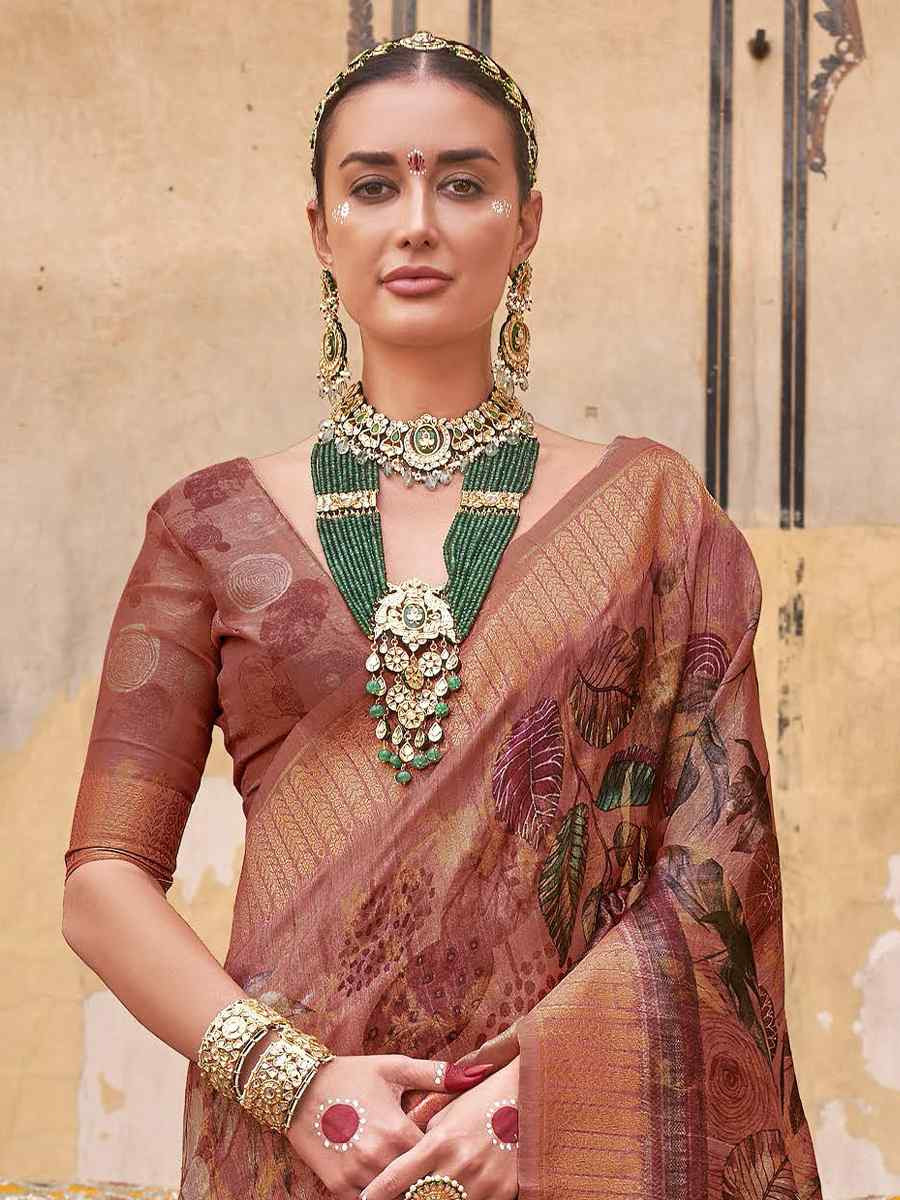 Multi Silk Handwoven Festival Wedding Fancy Heavy Border Saree
