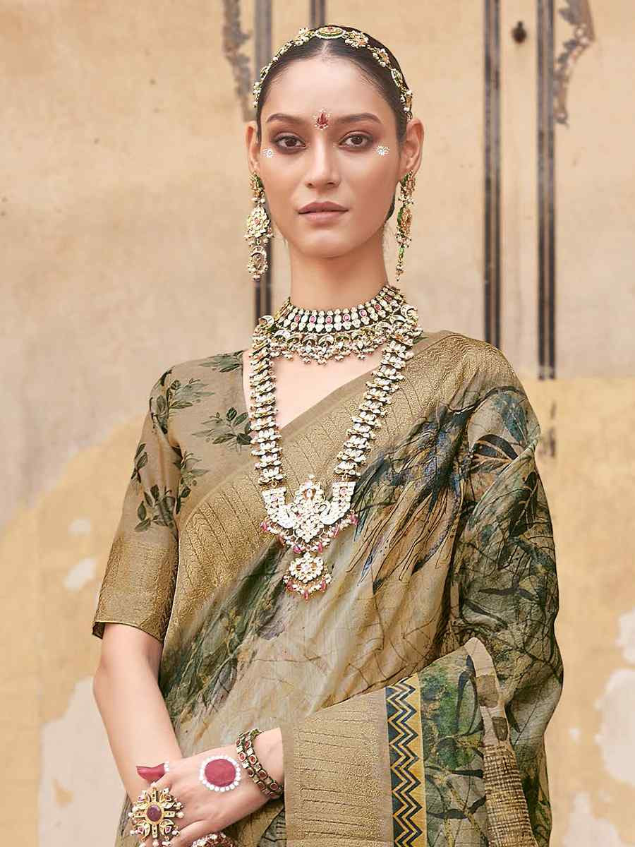 Multi Silk Handwoven Festival Wedding Fancy Heavy Border Saree