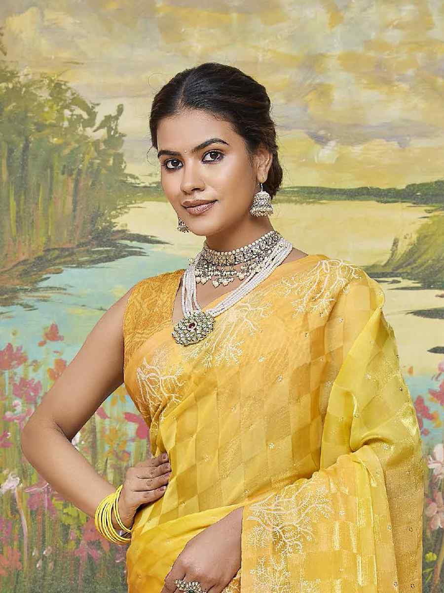 Multi Silk Printed Bridal Reception Festival Wedding Fancy Heavy Border Saree