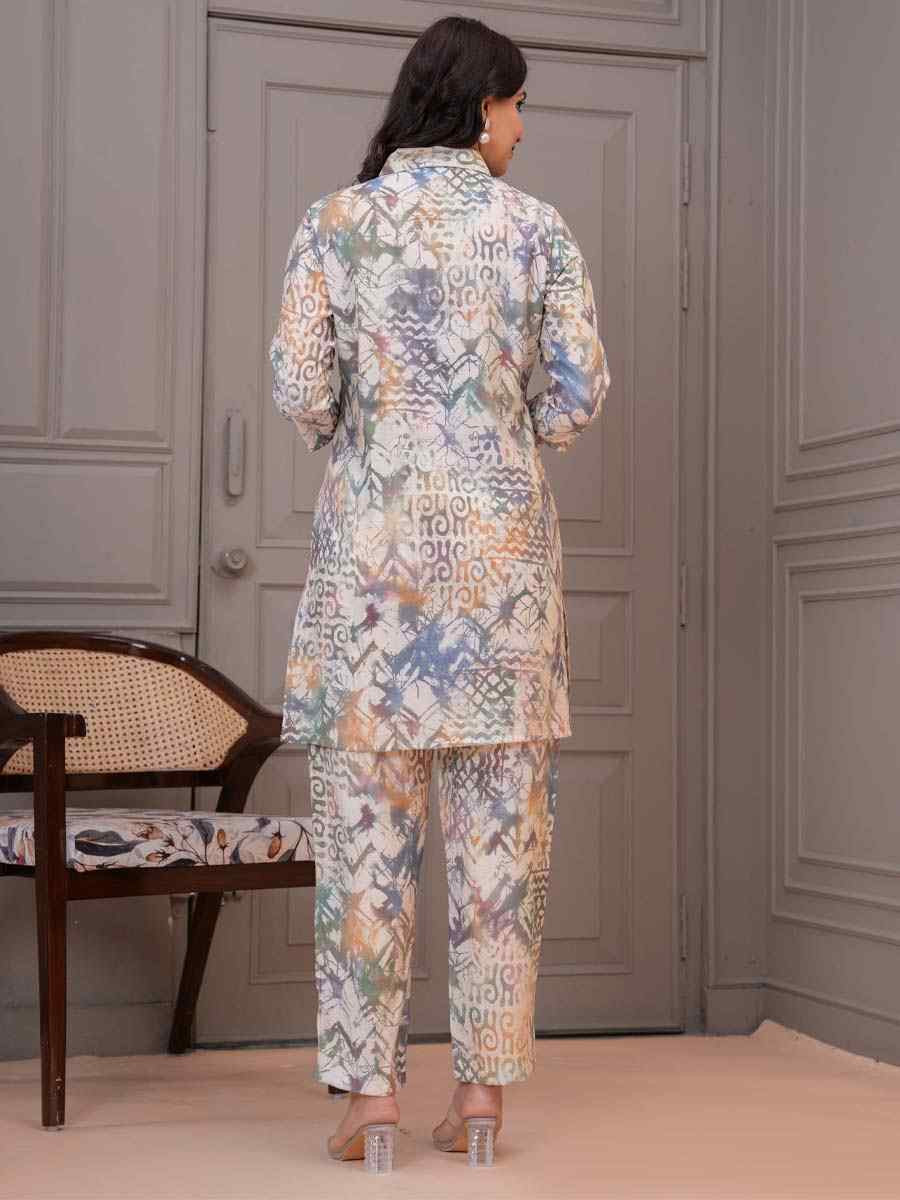 Multi Silk Printed Festival Casual Kurti Bottom Women Wear