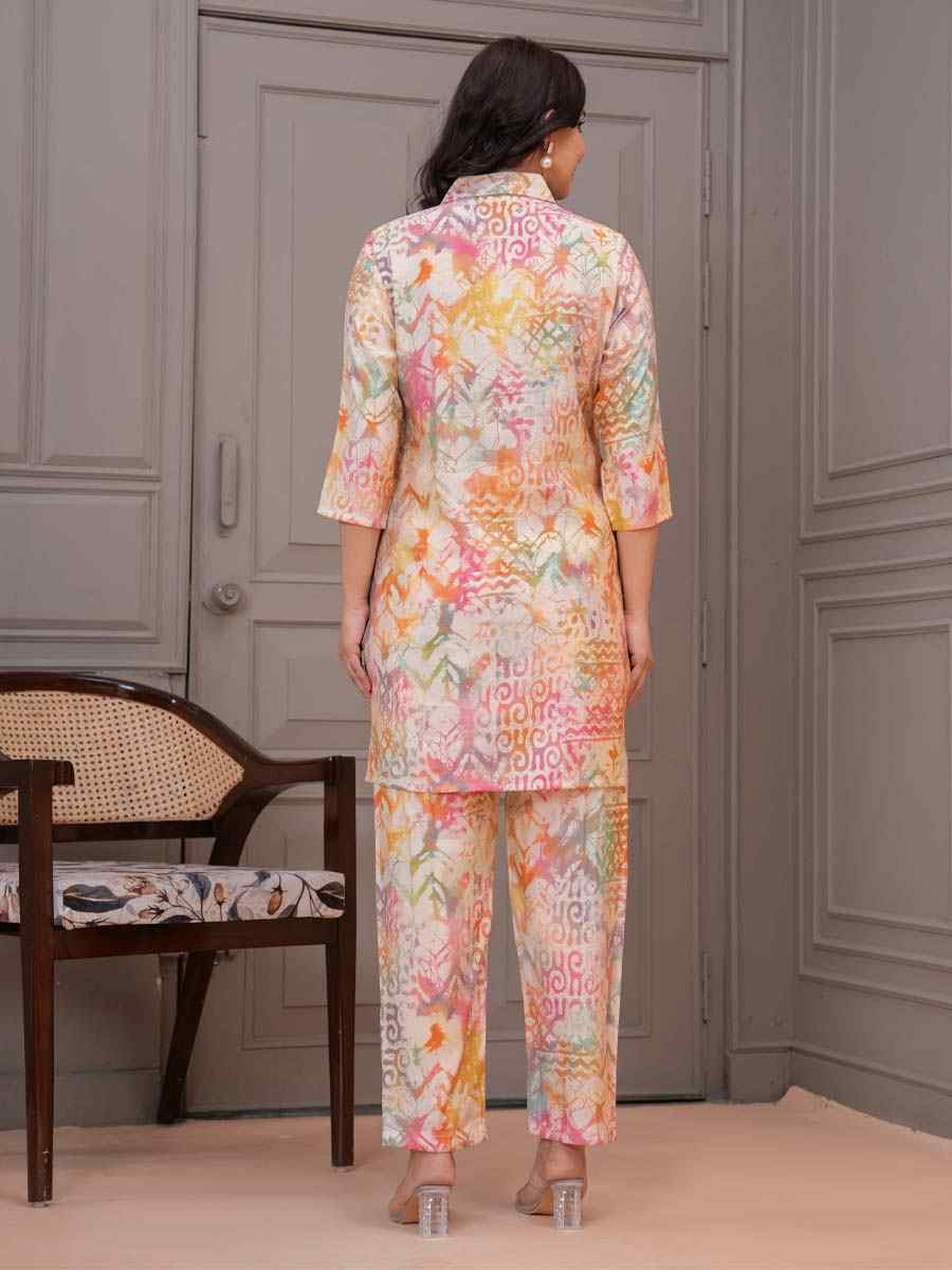 Multi Silk Printed Festival Casual Kurti Bottom Women Wear