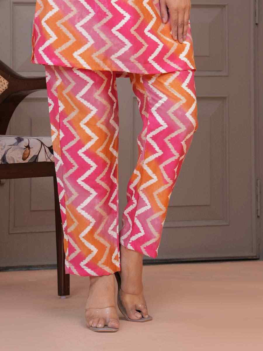 Multi Silk Printed Festival Casual Kurti Bottom Women Wear