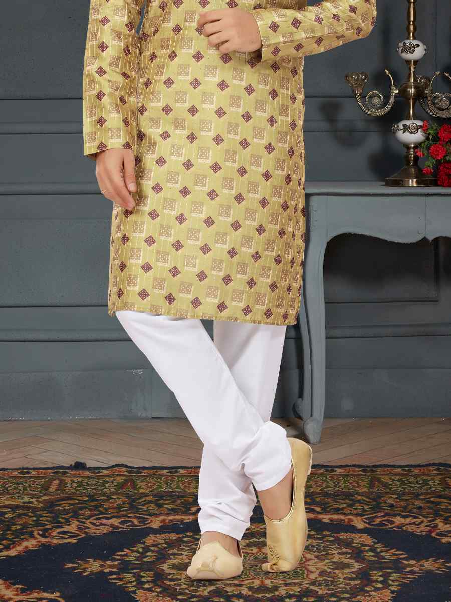 Multi Silk Printed Festival Party Kurta