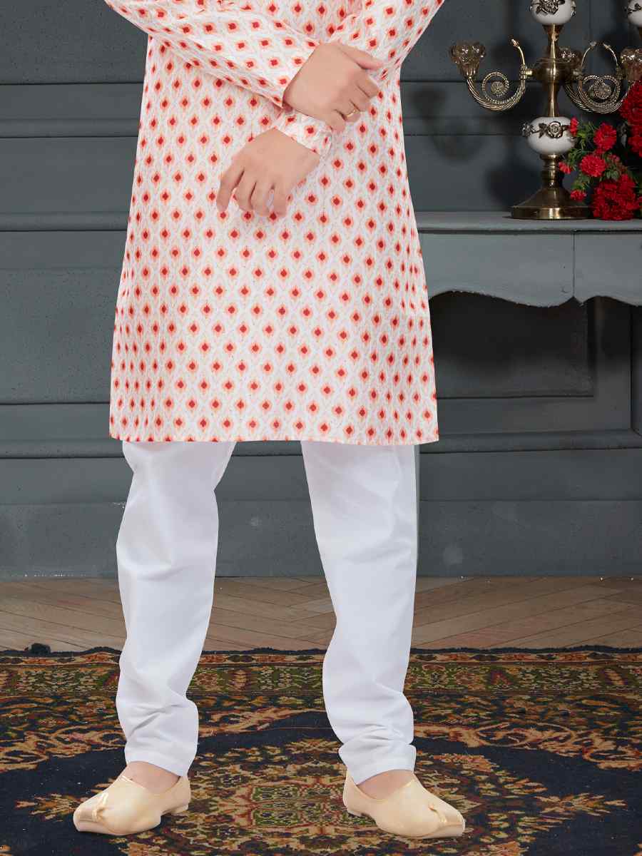 Multi Silk Printed Festival Party Kurta