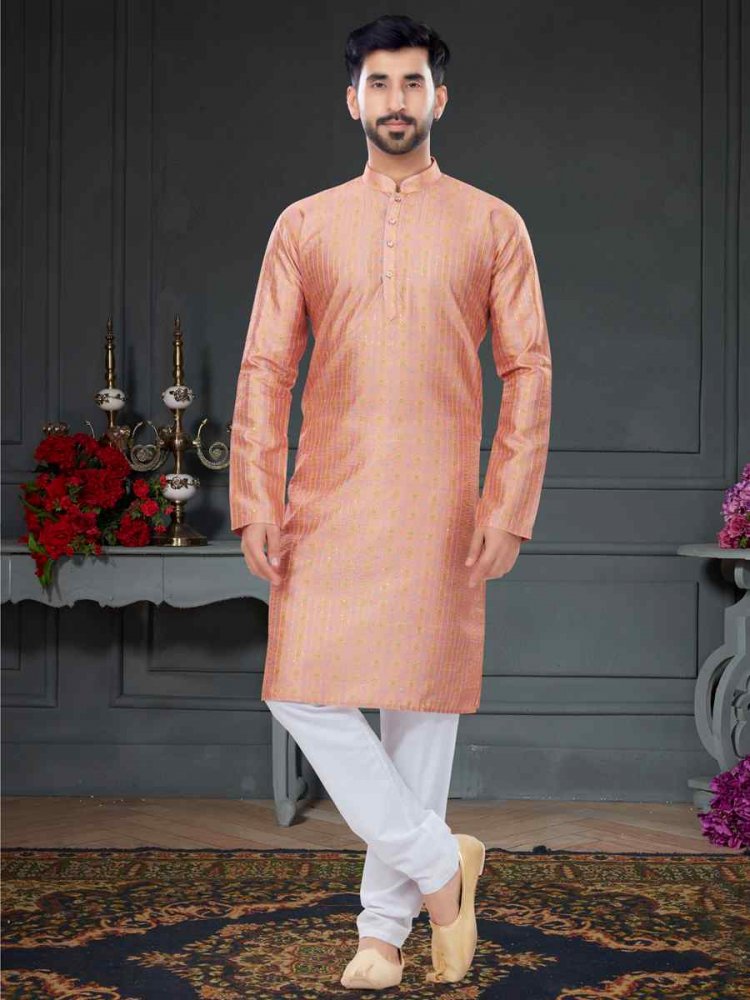 Multi Silk Printed Festival Party Kurta