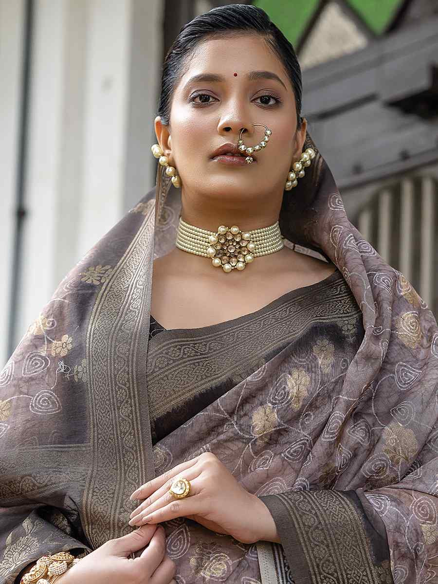Multi Silk Printed Festival Wedding Fancy Heavy Border Saree