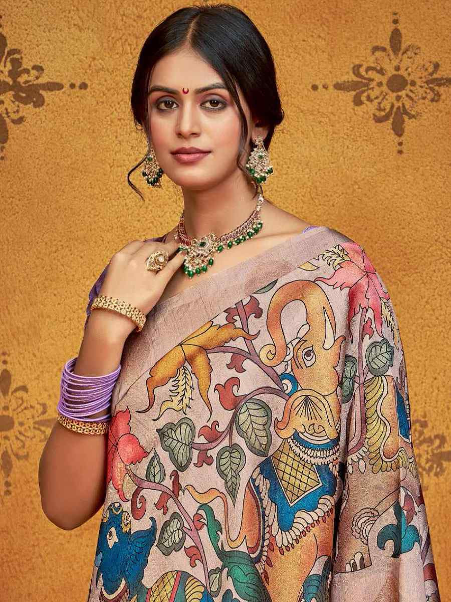 Multi Silk Printed Handwoven Traditional Bridal Reception Festival Wedding Fancy Classic Style Sarees