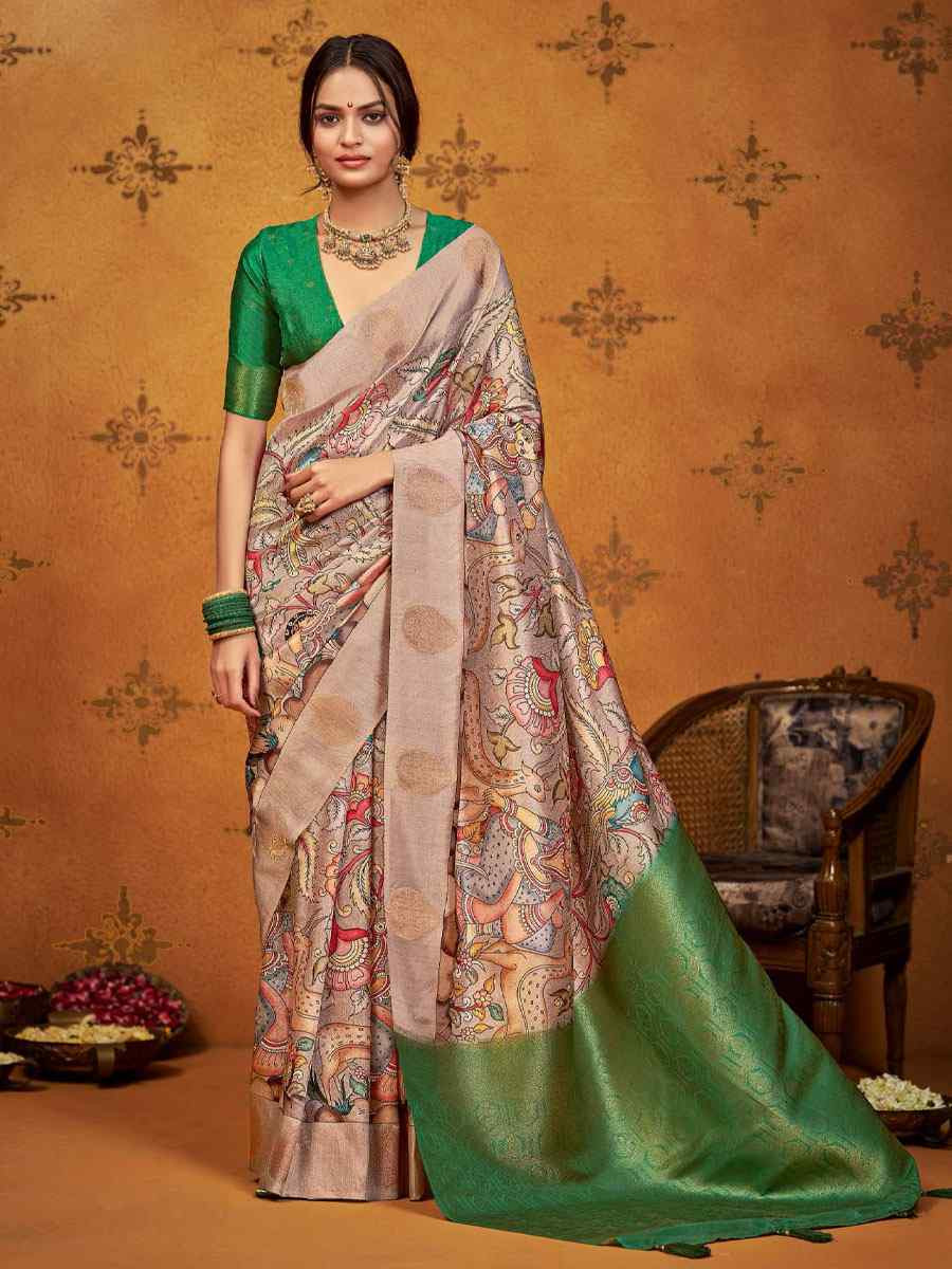 Multi Silk Printed Handwoven Traditional Bridal Reception Festival Wedding Fancy Classic Style Sarees