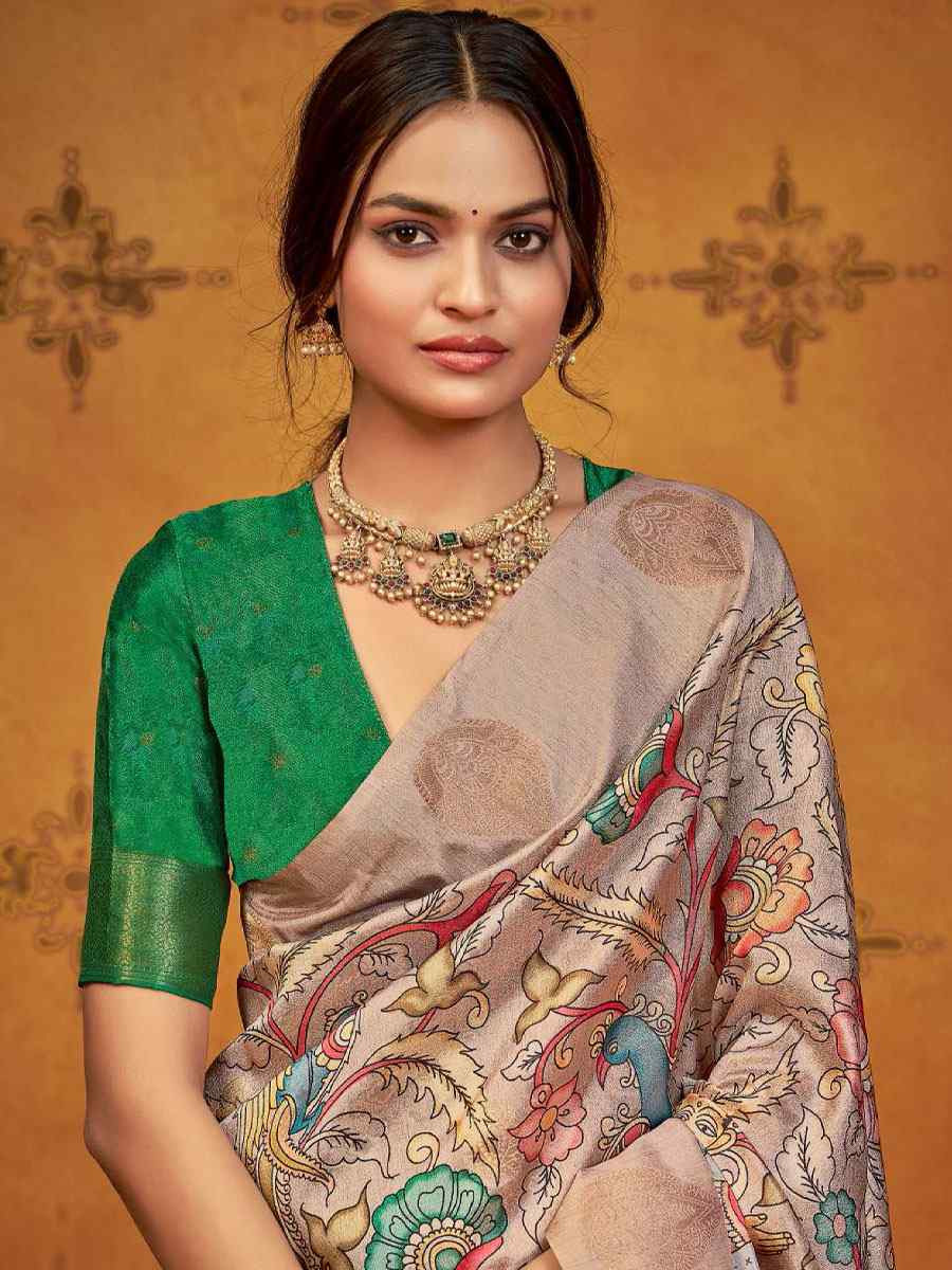 Multi Silk Printed Handwoven Traditional Bridal Reception Festival Wedding Fancy Classic Style Sarees