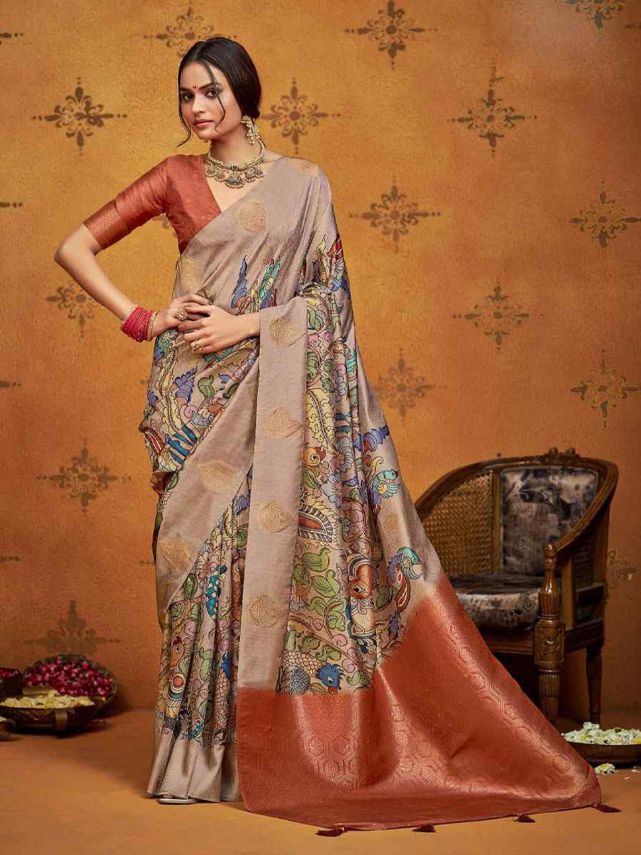Multi Silk Printed Handwoven Traditional Bridal Reception Festival Wedding Fancy Classic Style Sarees