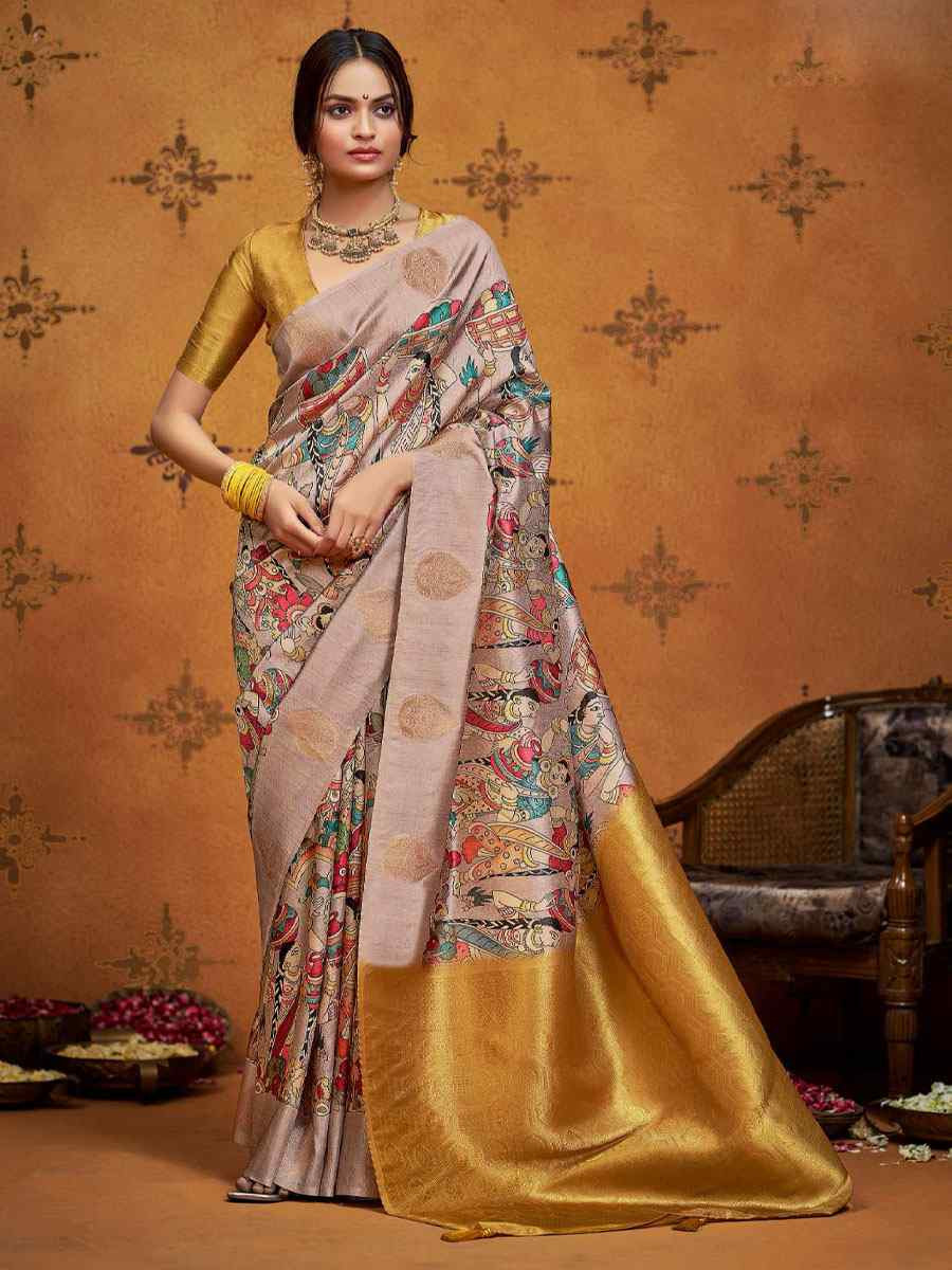 Multi Silk Printed Handwoven Traditional Bridal Reception Festival Wedding Fancy Classic Style Sarees