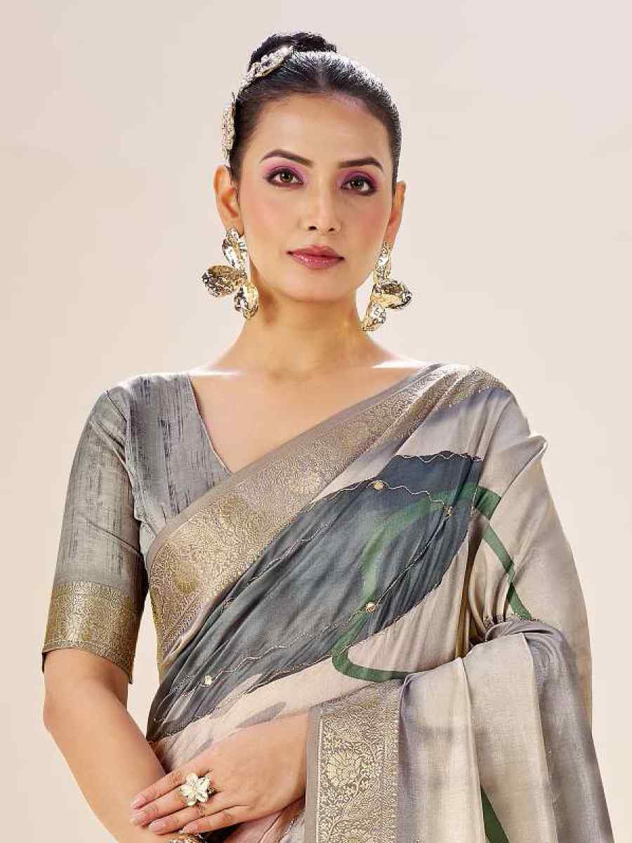 Multi Silk Printed Handwoven Traditional Bridal Reception Festival Wedding Fancy Classic Style Sarees