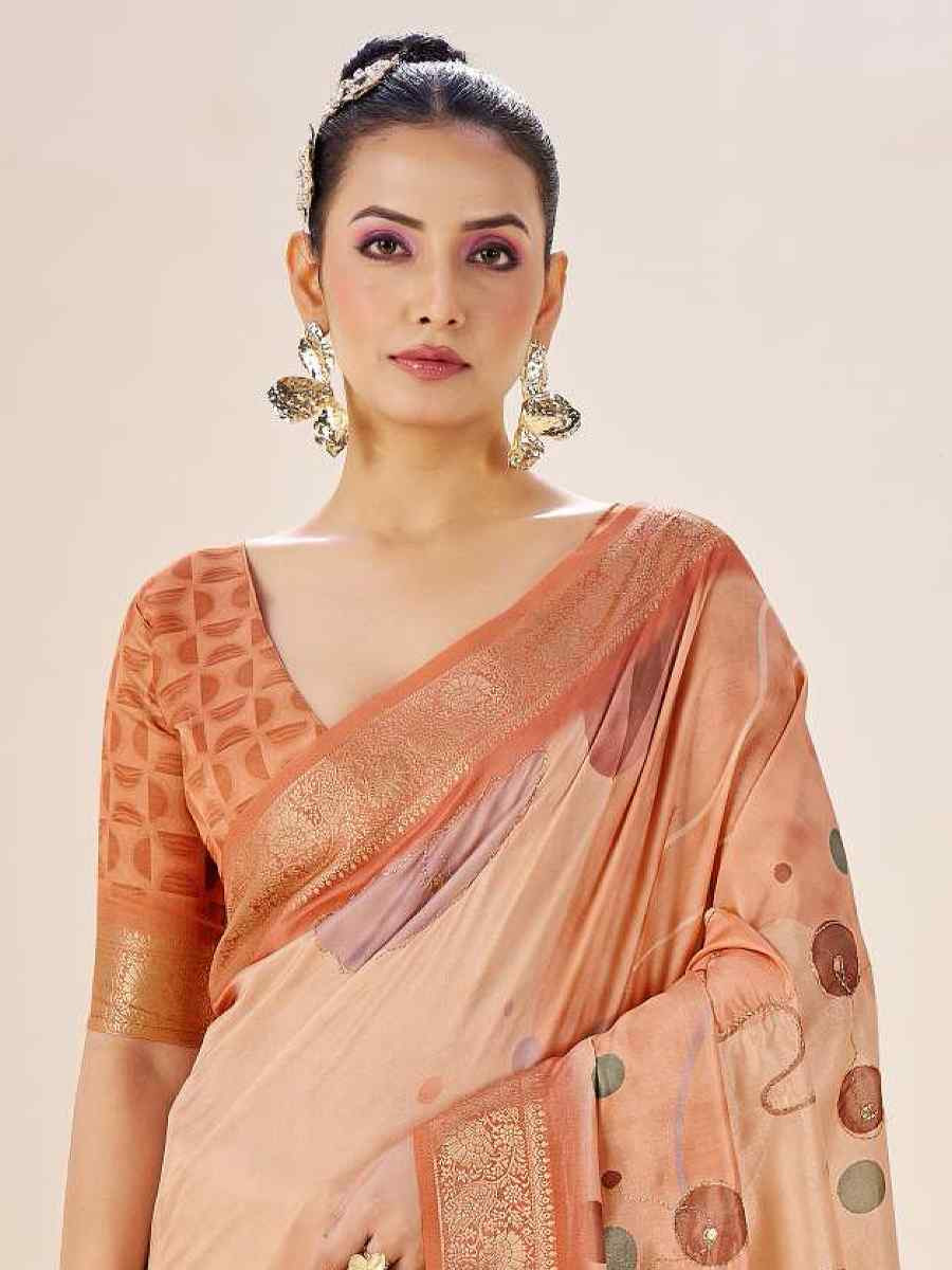 Multi Silk Printed Handwoven Traditional Bridal Reception Festival Wedding Fancy Classic Style Sarees