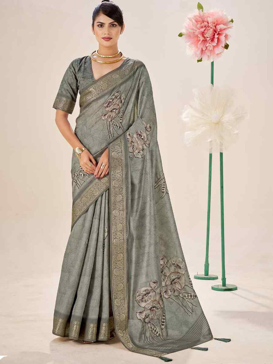 Multi Silk Printed Handwoven Traditional Bridal Reception Festival Wedding Fancy Classic Style Sarees