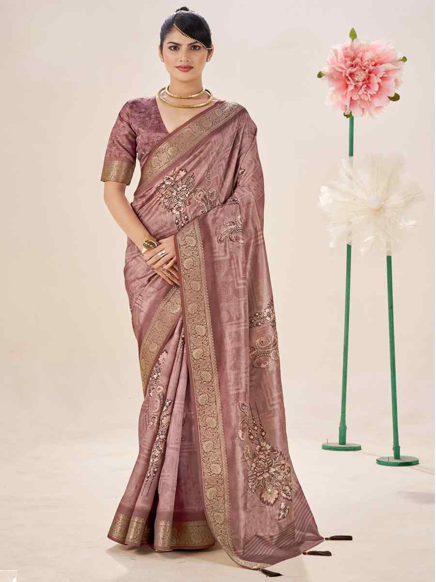 Multi Silk Printed Handwoven Traditional Bridal Reception Festival Wedding Fancy Classic Style Sarees