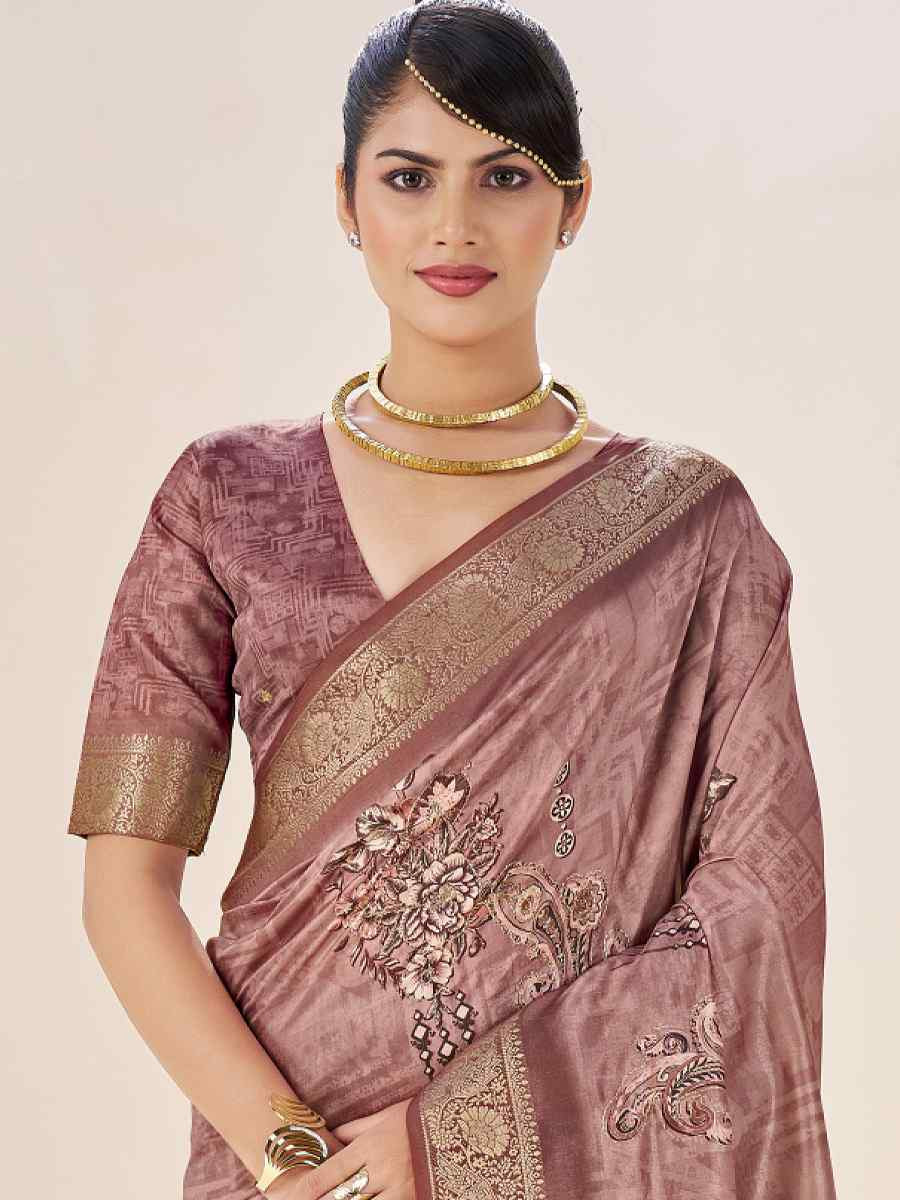 Multi Silk Printed Handwoven Traditional Bridal Reception Festival Wedding Fancy Classic Style Sarees