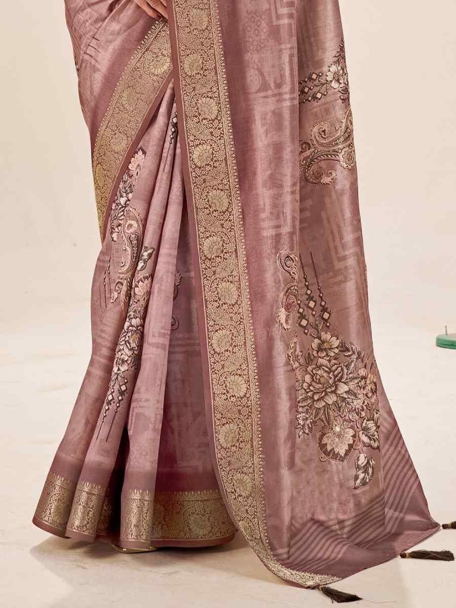 Multi Silk Printed Handwoven Traditional Bridal Reception Festival Wedding Fancy Classic Style Sarees