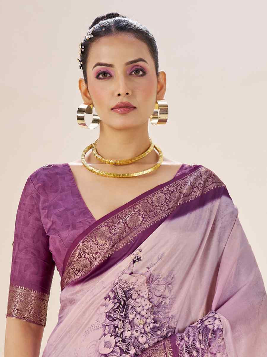 Multi Silk Printed Handwoven Traditional Bridal Reception Festival Wedding Fancy Classic Style Sarees