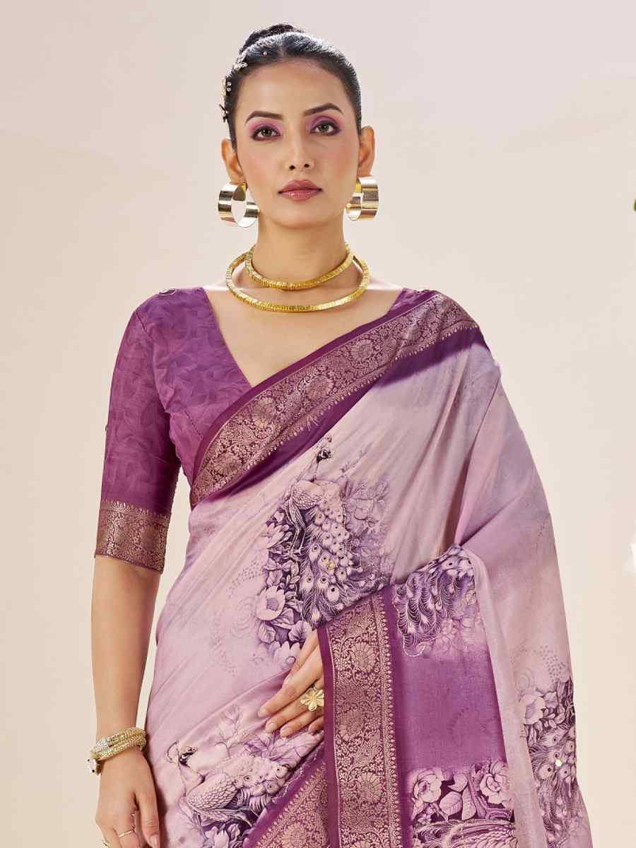 Multi Silk Printed Handwoven Traditional Bridal Reception Festival Wedding Fancy Classic Style Sarees