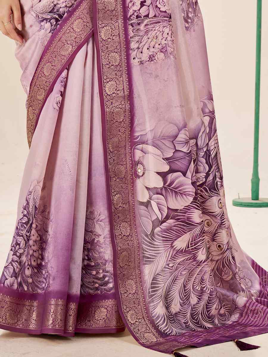 Multi Silk Printed Handwoven Traditional Bridal Reception Festival Wedding Fancy Classic Style Sarees