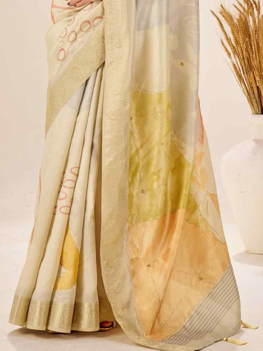 Multi Silk Printed Handwoven Traditional Bridal Reception Festival Wedding Fancy Classic Style Sarees