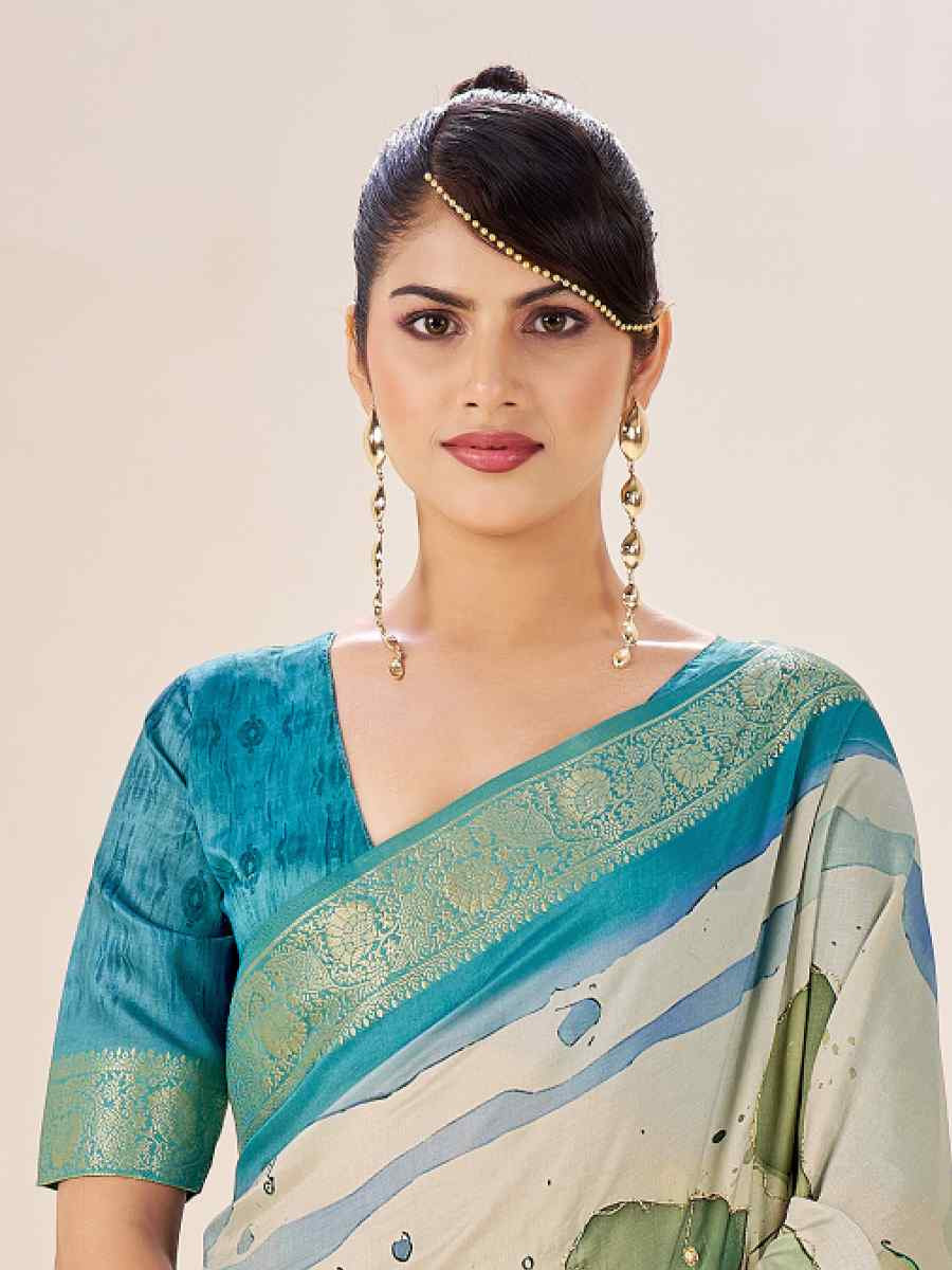 Multi Silk Printed Handwoven Traditional Bridal Reception Festival Wedding Fancy Classic Style Sarees