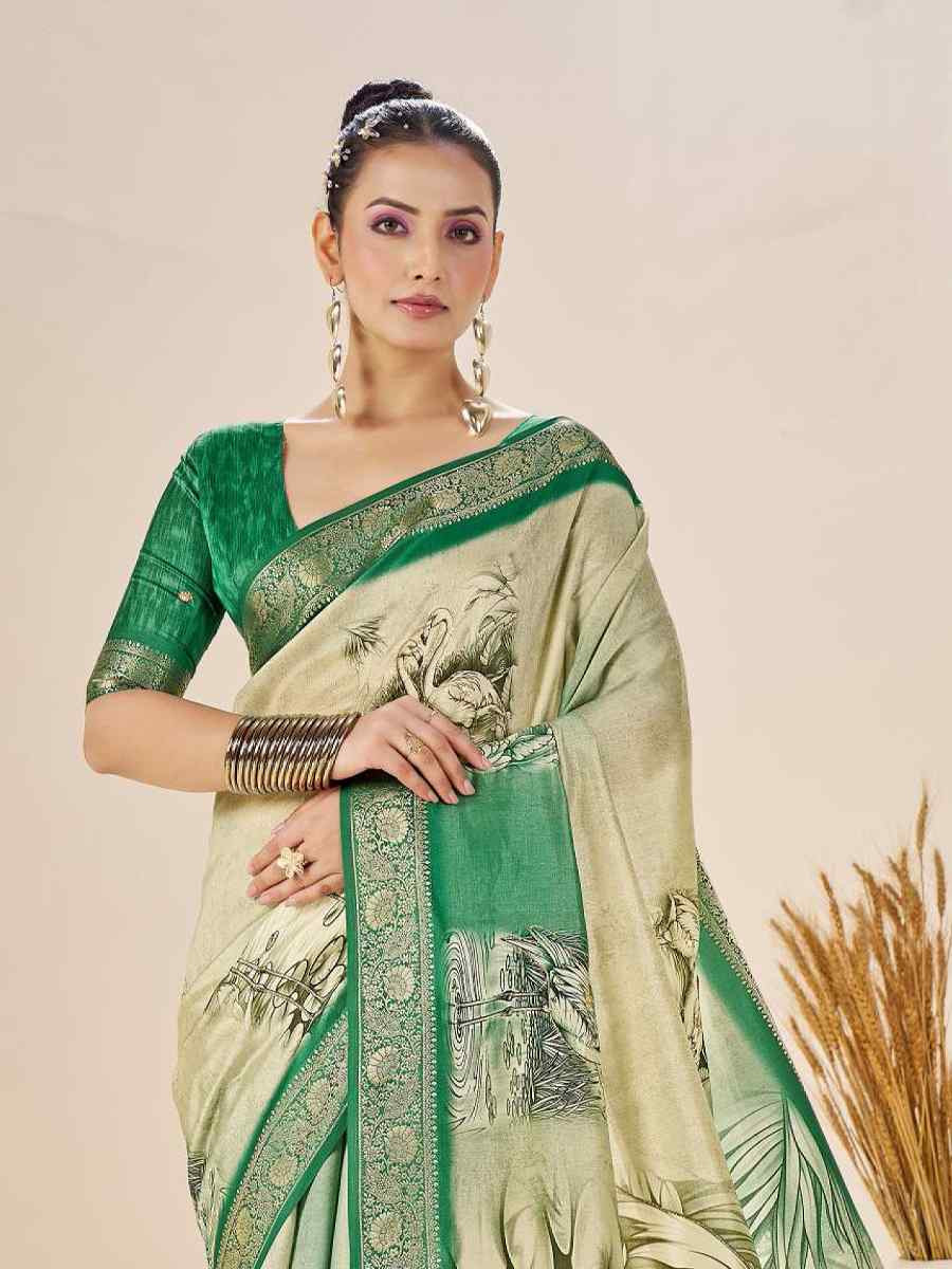 Multi Silk Printed Handwoven Traditional Bridal Reception Festival Wedding Fancy Classic Style Sarees