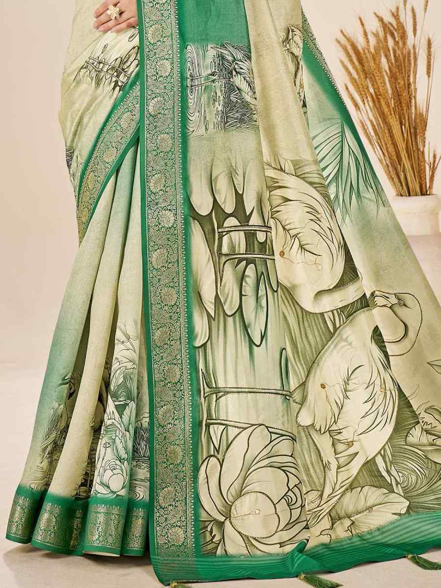 Multi Silk Printed Handwoven Traditional Bridal Reception Festival Wedding Fancy Classic Style Sarees