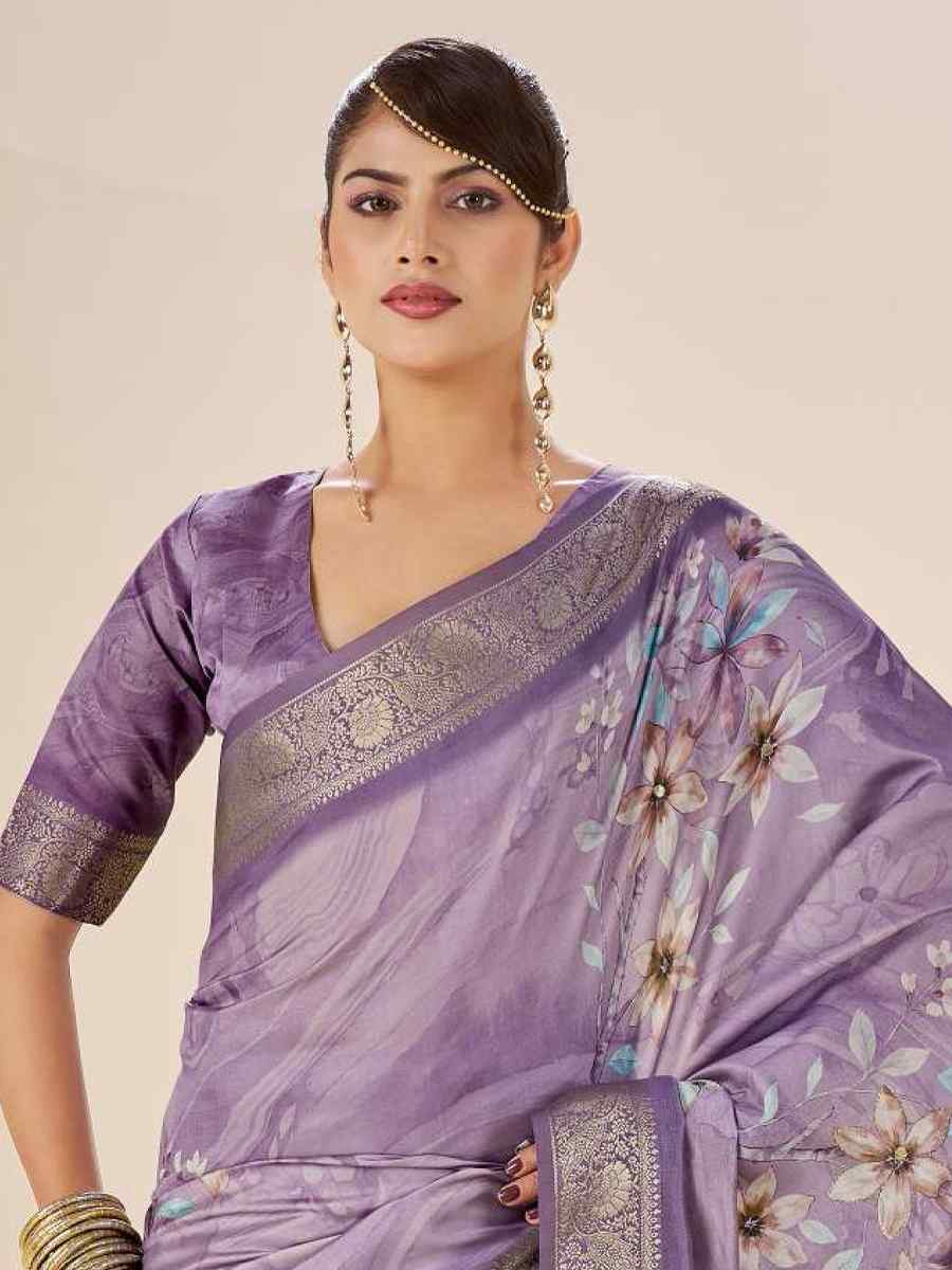 Multi Silk Printed Handwoven Traditional Bridal Reception Festival Wedding Fancy Classic Style Sarees