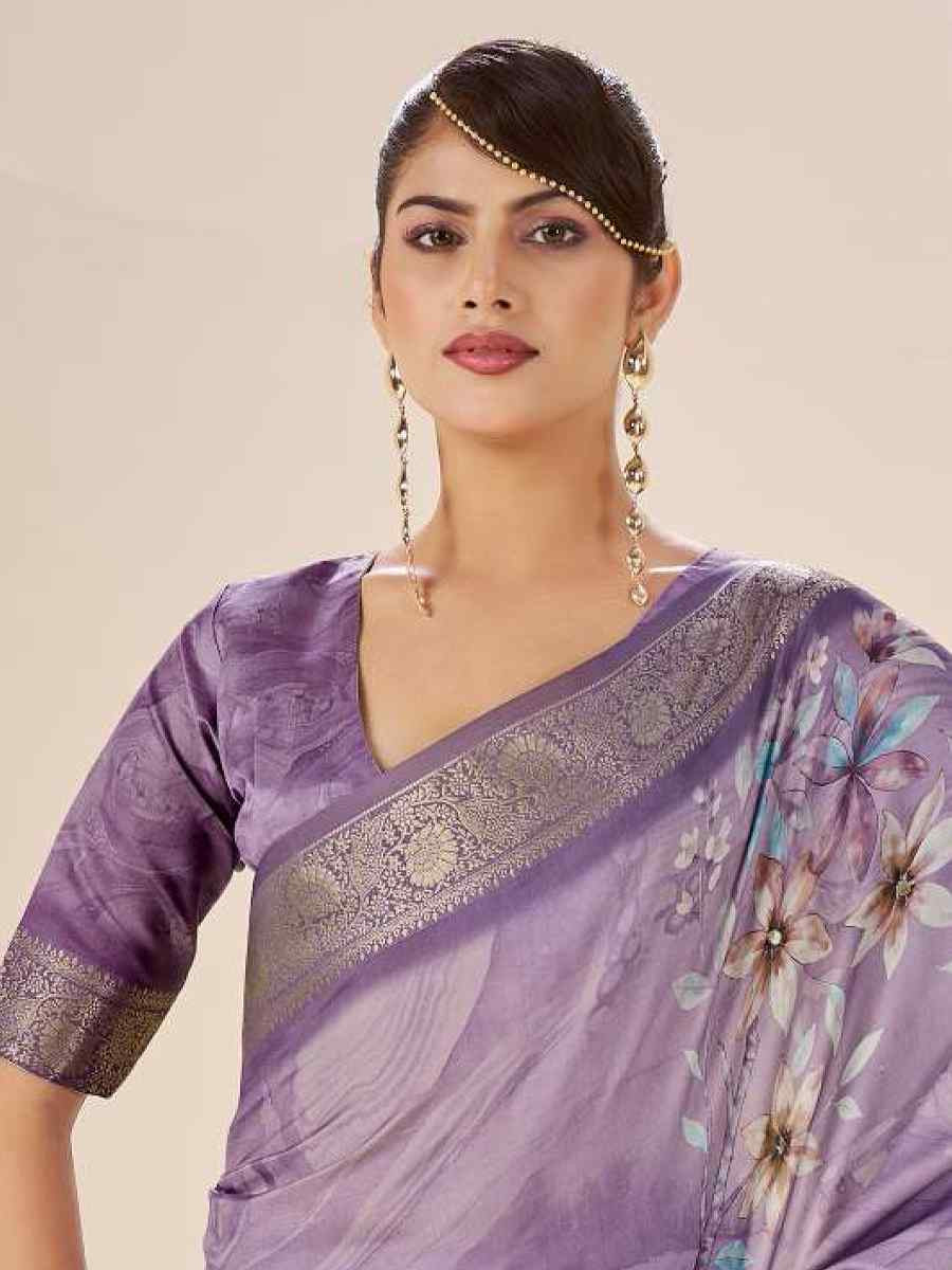 Multi Silk Printed Handwoven Traditional Bridal Reception Festival Wedding Fancy Classic Style Sarees