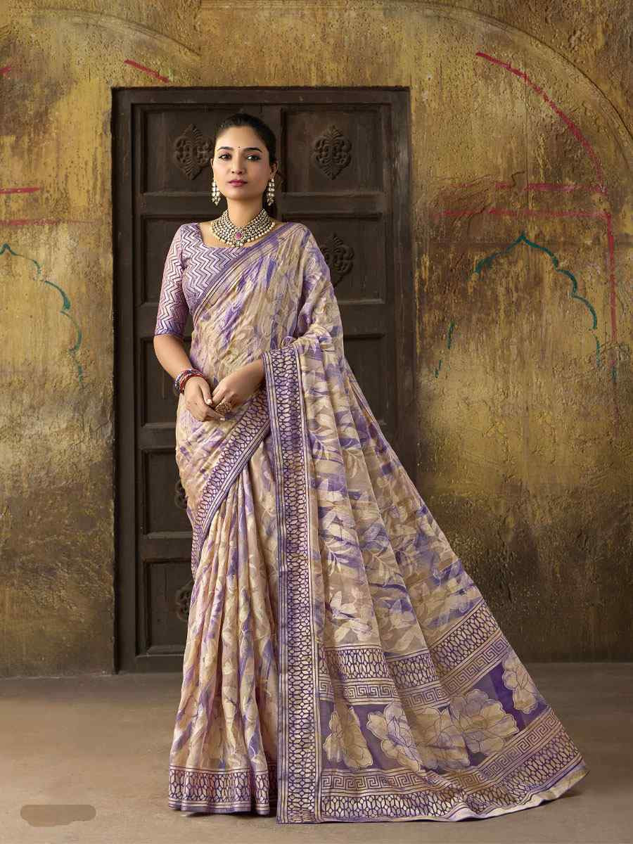 Multi Silk Printed Traditional Bridal Reception Festival Wedding Fancy Heavy Border Sarees