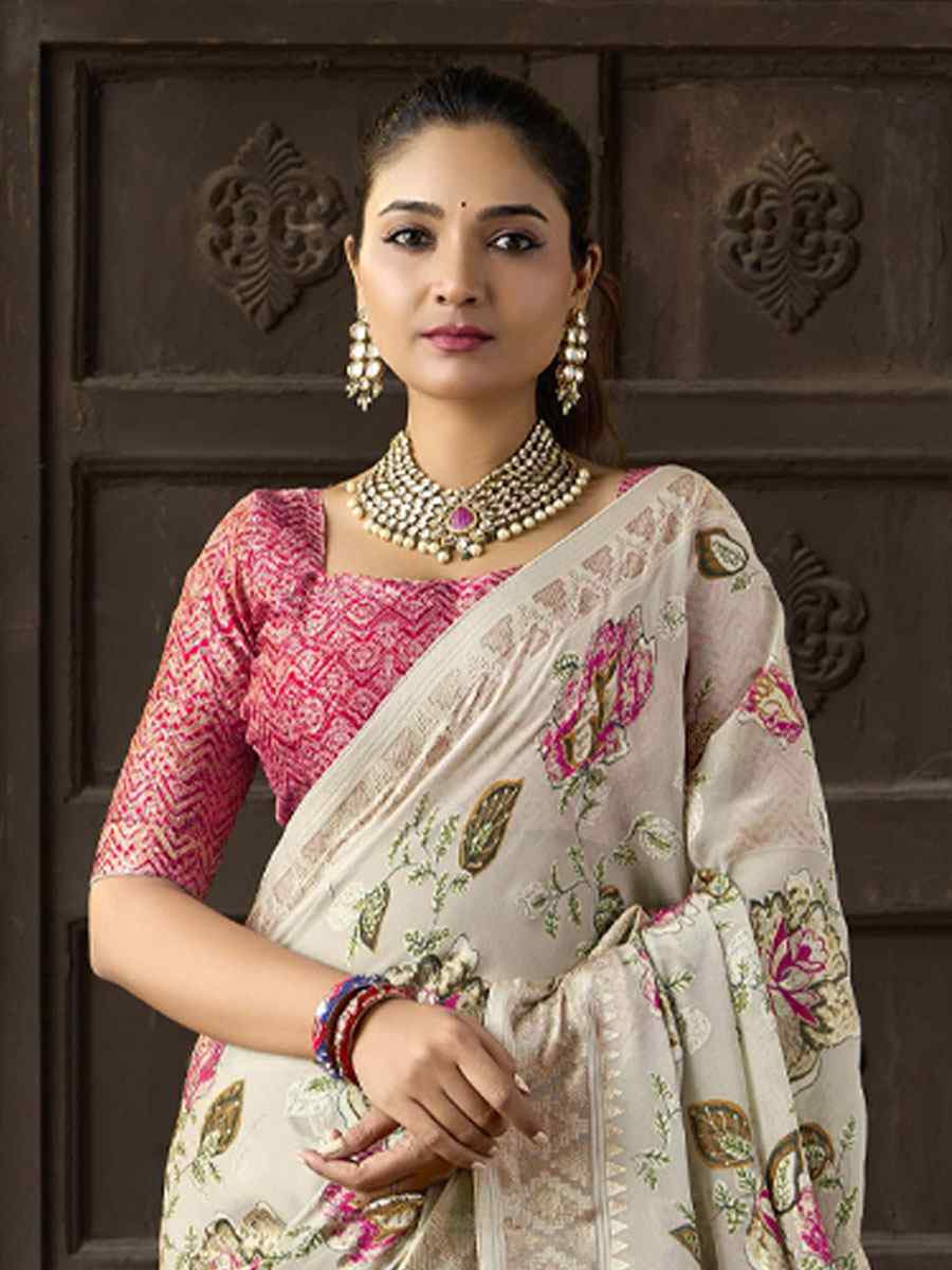 Multi Silk Printed Traditional Bridal Reception Festival Wedding Fancy Heavy Border Sarees