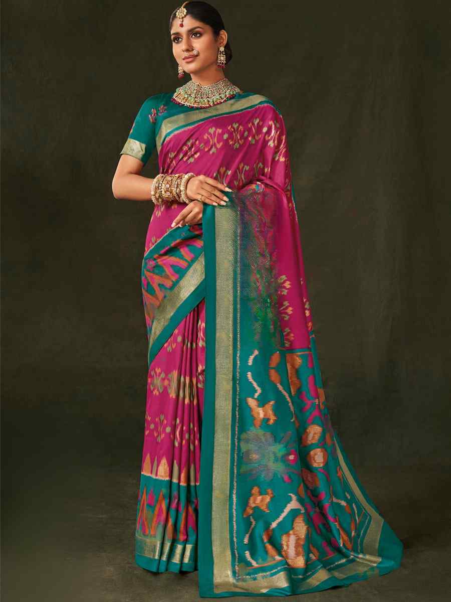 Multi Soft Art Silk Handwoven Casual Festival Heavy Border Saree