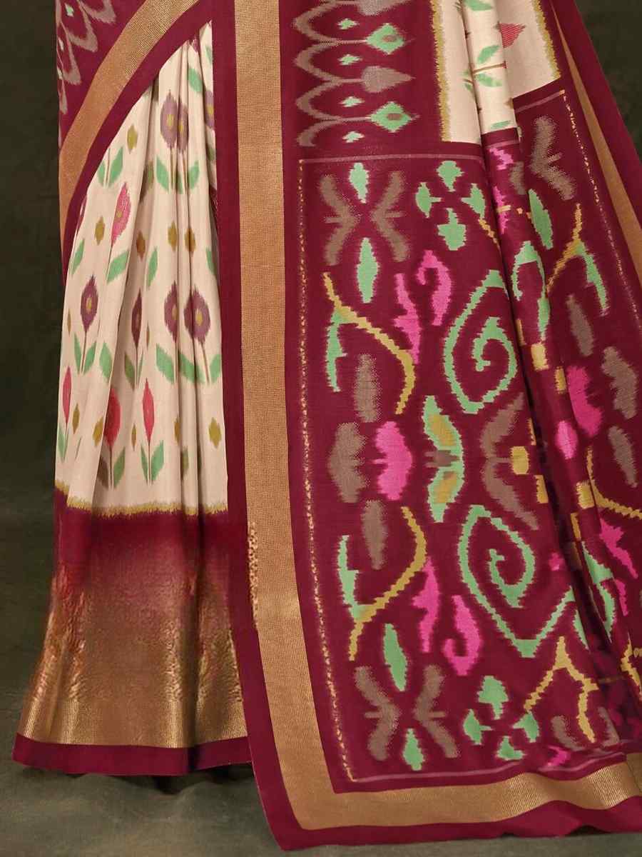 Multi Soft Art Silk Handwoven Casual Festival Heavy Border Saree