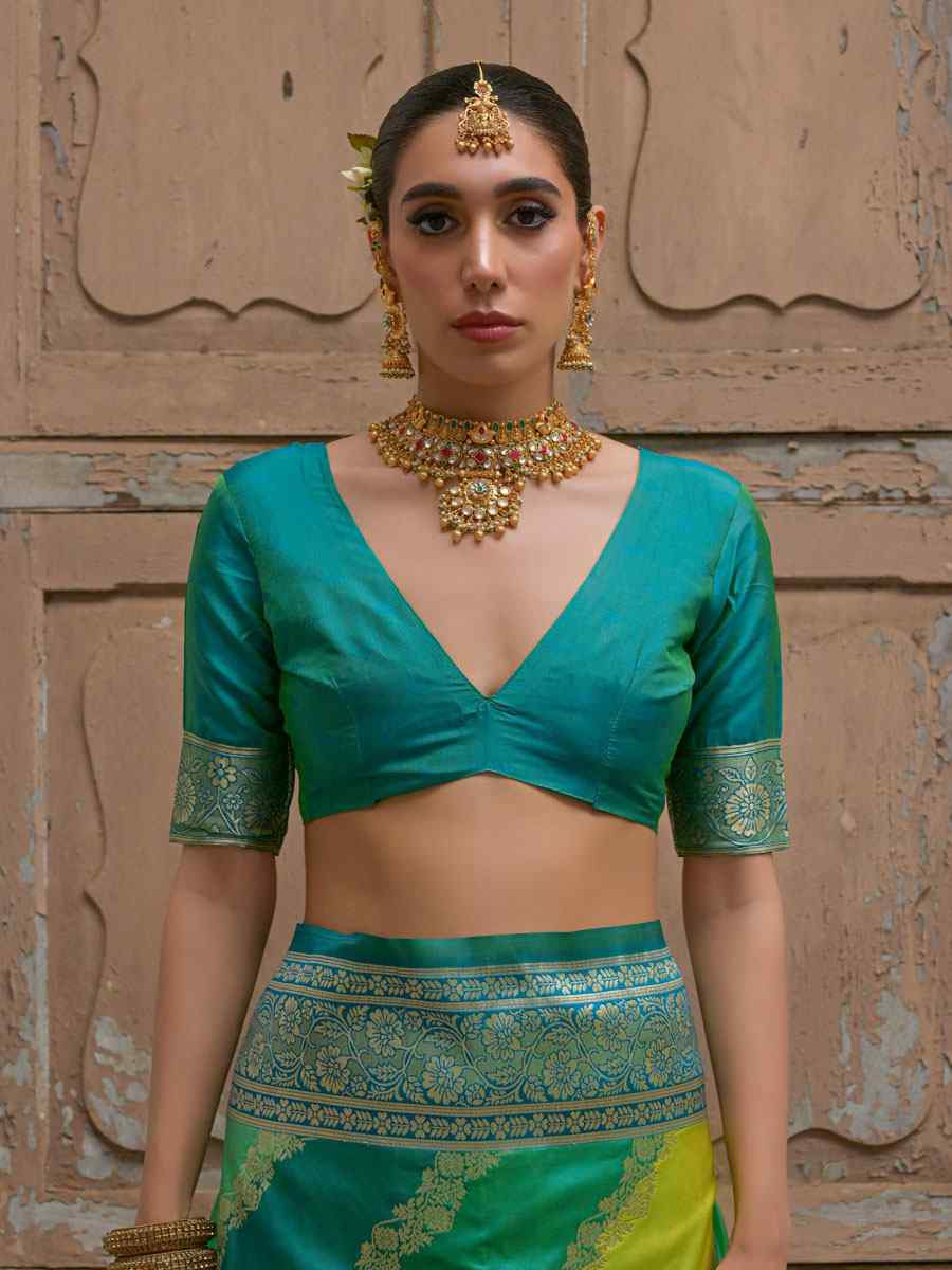 Multi Soft Banarasi Silk Handwoven Casual Reception Festival Wedding Fancy Heavy Border Saree