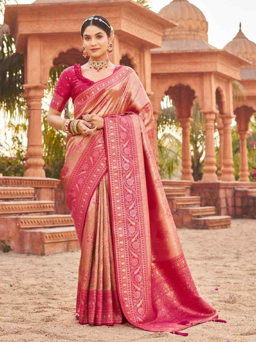Multi Soft Banarasi Silk Handwoven Festival Wedding Fancy Heavy Border Saree