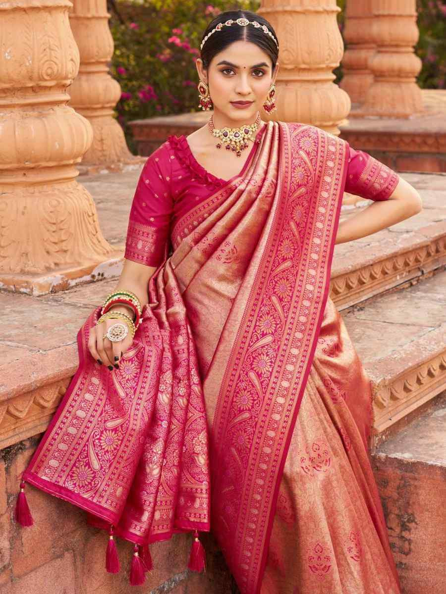 Multi Soft Banarasi Silk Handwoven Festival Wedding Fancy Heavy Border Saree